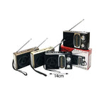 PuXingΕπαναφορτιζόμενο Ραδιόφωνο Bluetooth/Mp3/Usb/TF PX-55BT – Radio - Γκρι - Χρυσό PuXing