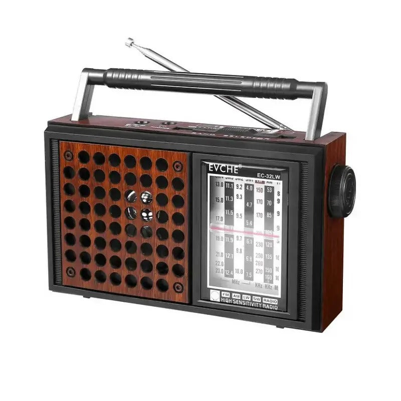 Φορητό Ραδιόφωνο 7 Μπαντών FM AM LW SW EVCH ΕC-32LW - EVCH EC-32LW 7 Band Portable Radio FM AM LW SW - Καφέ - Χρυσό OEM