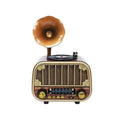 Ρετρό Φορητό Ραδιόφωνο Bluetooth FM AM SW με USB TF AUX NEIER MD-1318BT - Retro Portable Bluetooth Radio FM AM SW with USB TF AUX NEIER MD-1318BT - Χρυσό OEM