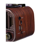 Ρετρό Φορητό Ραδιόφωνο Bluetooth FM AM SW με USB TF AUX NEIER MD-1318BT - Retro Portable Bluetooth Radio FM AM SW with USB TF AUX NEIER MD-1318BT - Χρυσό OEM