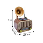 Ρετρό Φορητό Ραδιόφωνο Bluetooth FM AM SW με USB TF AUX NEIER MD-1318BT - Retro Portable Bluetooth Radio FM AM SW with USB TF AUX NEIER MD-1318BT - Καφέ OEM
