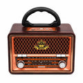Ρετρό Φορητό Ραδιόφωνο - Retro Portable Radio - Σκούρο καφέ OEM