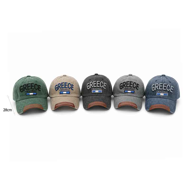 Καπέλο Τζόκεϊ Greece Original με Ελληνική Σημαία - Greece Original Baseball Cap with Greek Flag - Λευκό - Σκούρο μπλε
