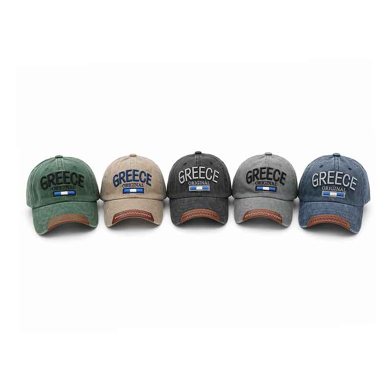 Καπέλο Τζόκεϊ Greece Original με Ελληνική Σημαία - Greece Original Baseball Cap with Greek Flag - Λευκό - Σκούρο μπλε