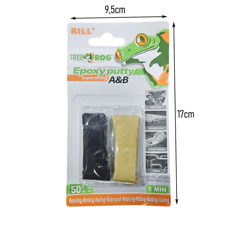 Σετ 2 Αδιάβροχες Εποξικές Κόλλες 50gr A&B - Set of 2 Waterproof Epoxy Putties OEM