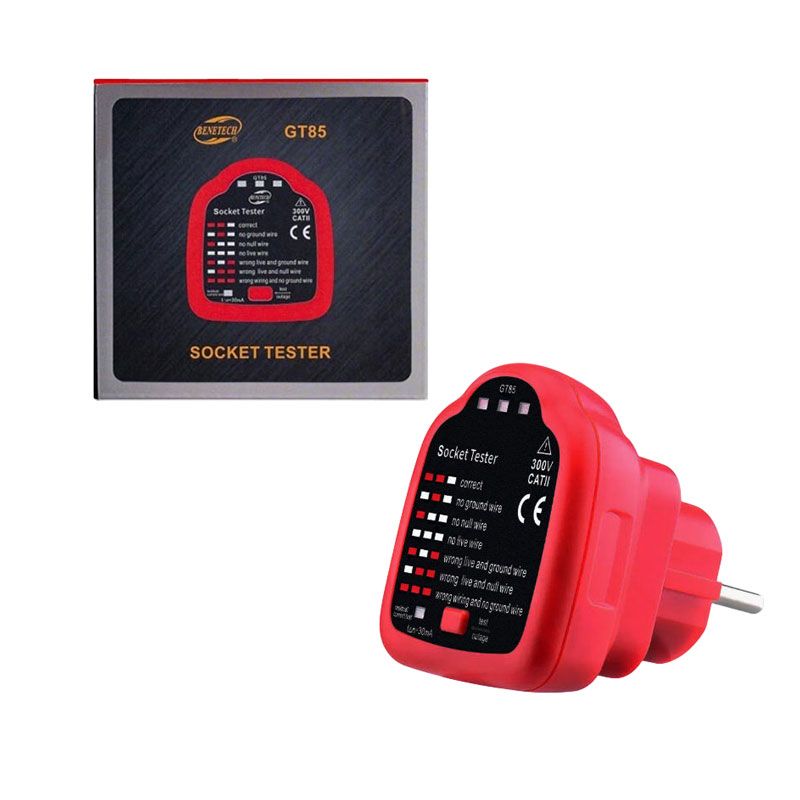 Benetech Δοκιμαστής Πρίζας Ρεύματος GT85 - Socket Tester OEM