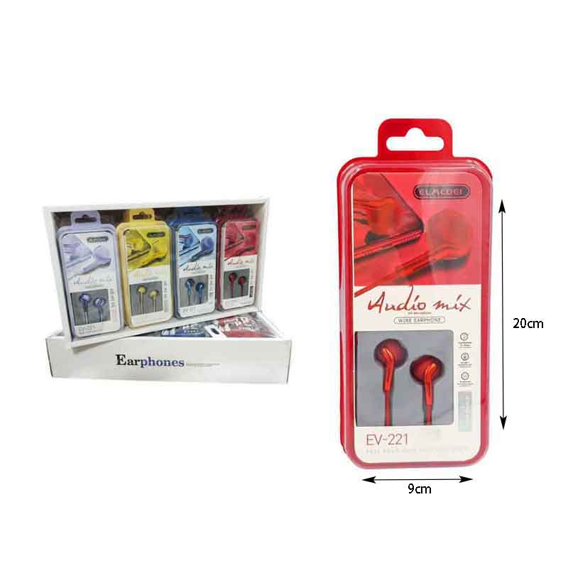 Elmcoei Handsfree Ακουστικά Audio Mix Ev-221 3.5mm Jack - Earphones Elmcoei