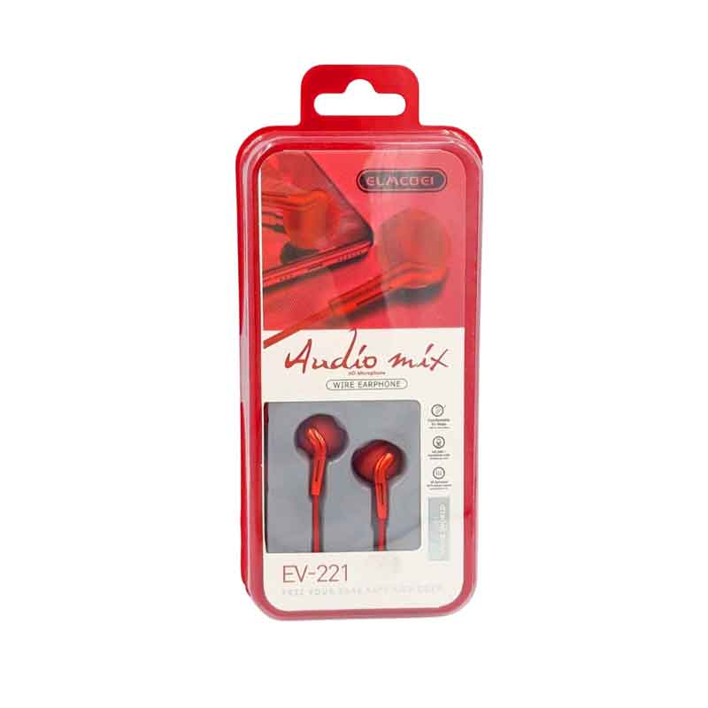 Elmcoei Handsfree Ακουστικά Audio Mix Ev-221 3.5mm Jack - Earphones Elmcoei