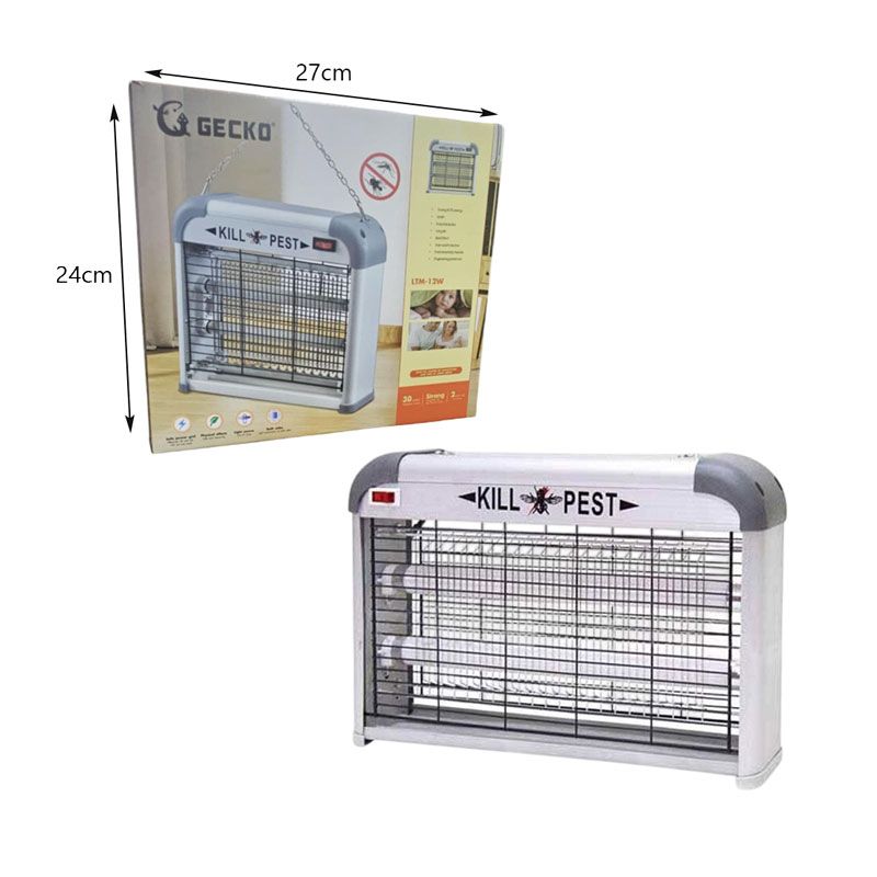 GECKO Ηλεκτρική Εντομοπαγίδα UV – Pest Killer 12W GECKO