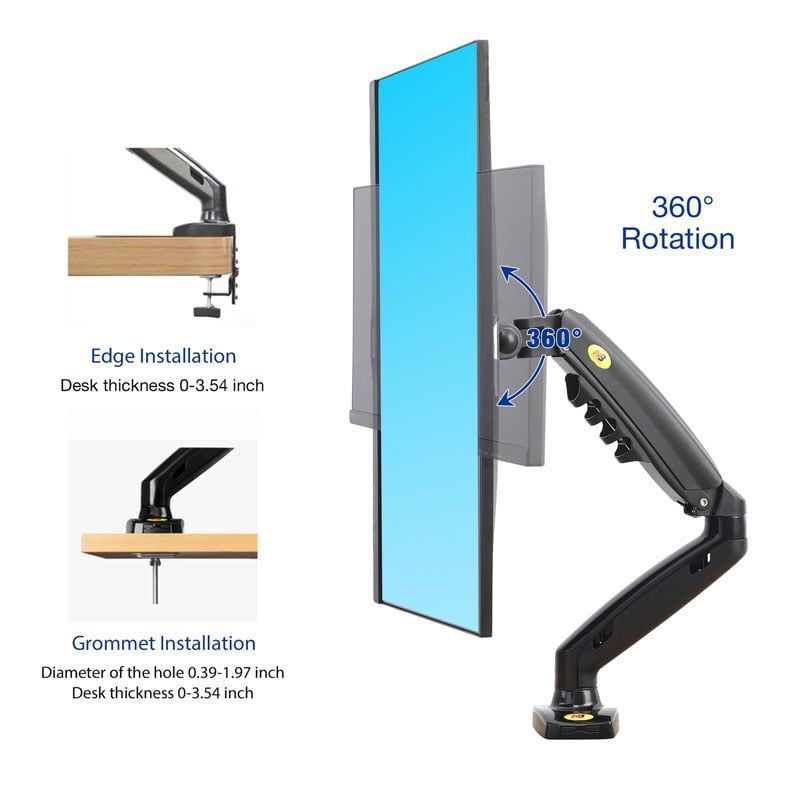 Βάση Οθόνης LED Monitor stand 17"-30" Upgraded Model F80 - Gas Strut Desktop Monitor Mount OEM