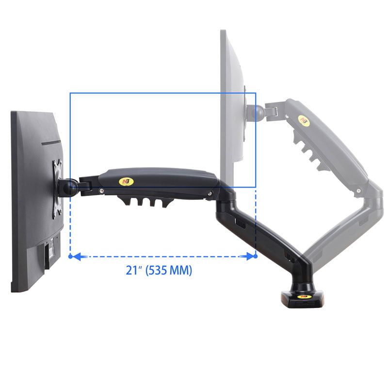 Βάση Οθόνης LED Monitor stand 17"-30" Upgraded Model F80 - Gas Strut Desktop Monitor Mount OEM