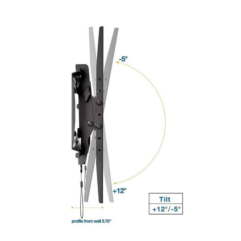 Βάση Τηλεόρασης Τοίχου Ρυθμιζόμενη με Κλίση DF70-T (55"–85") - Full Motion TV Mount OEM