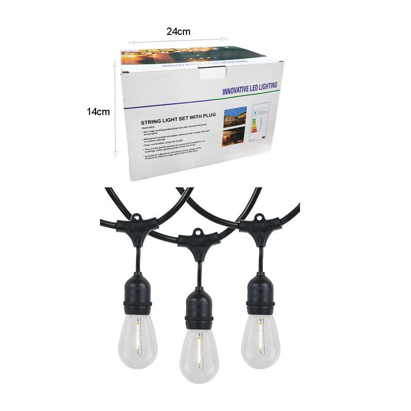 Εξωτερικά φώτα κρεμαστά γιρλάντα LED 5m 10L- Innovative LED lighting OEM