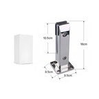 Βάση στήριξης γυάλινης πόρτας 16cm - Glass door support base OEM