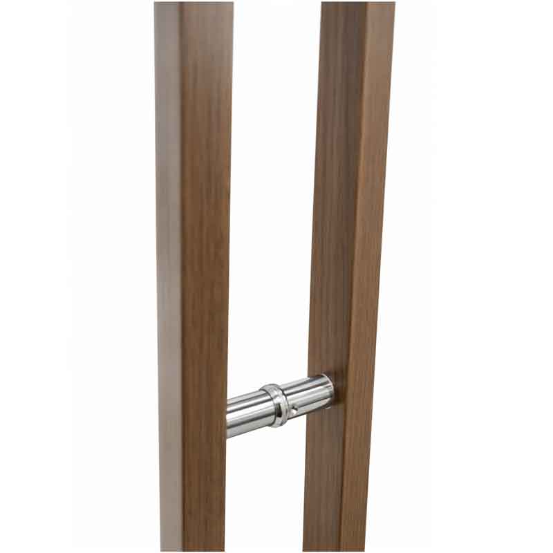 Λαβή Πόρτας Αλουμινίου με Σχέδιο Ξύλου 59.4cm – Aluminum Door Handle Wood Effect OEM