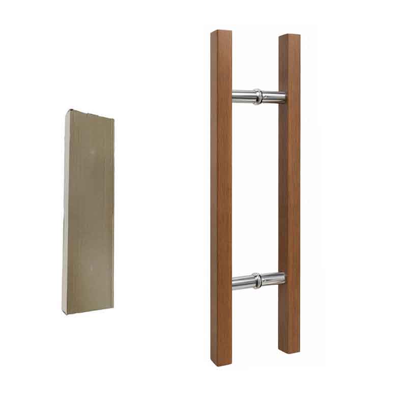 Λαβή Πόρτας Αλουμινίου με Σχέδιο Ξύλου 59.4cm – Aluminum Door Handle Wood Effect OEM