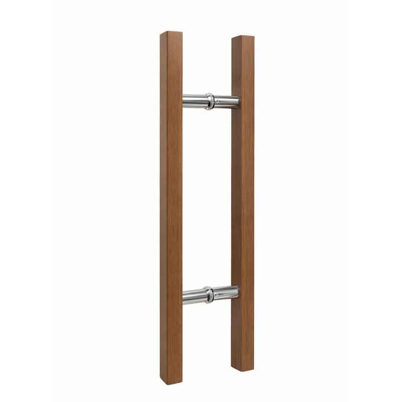Λαβή Πόρτας Αλουμινίου με Σχέδιο Ξύλου 59.4cm – Aluminum Door Handle Wood Effect OEM