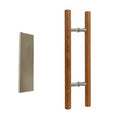 Λαβή Πόρτας Αλουμινίου με Σχέδιο Ξύλου 59.7cm – Aluminum Door Handle Wood Effect OEM