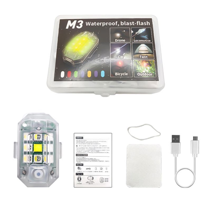 Επαναφορτιζόμενο Φως Ποδηλάτου LED M3 - Waterproof Blast-flash Bicycle Light OEM