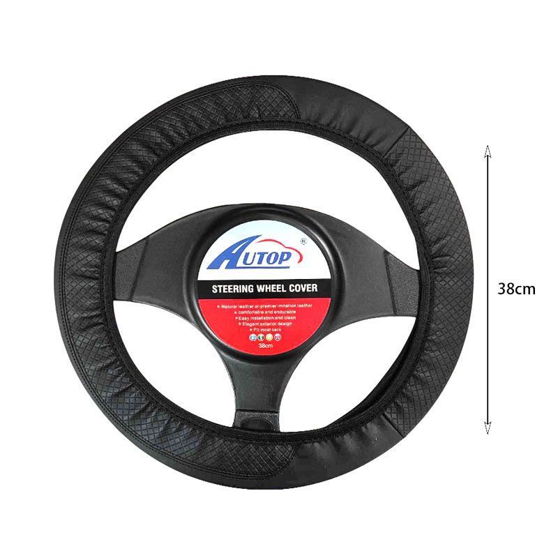 Universal Κάλυμμα Τιμονιού Αυτοκινήτου 38cm - Car Steering Wheel Cover - Κόκκινο - Μπλε OEM