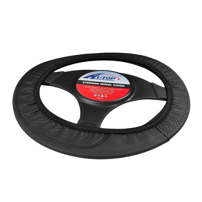 Universal Κάλυμμα Τιμονιού Αυτοκινήτου 38cm - Car Steering Wheel Cover - Κόκκινο - Μπλε OEM