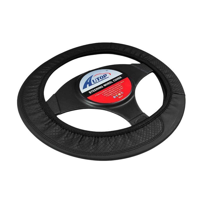 Universal Κάλυμμα Τιμονιού Αυτοκινήτου 38cm - Car Steering Wheel Cover - Κόκκινο - Μπλε OEM