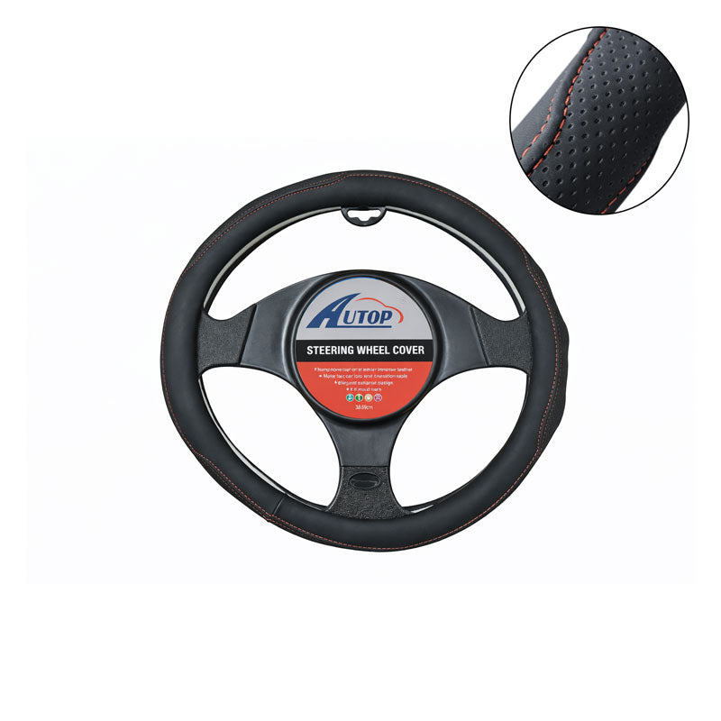 Κάλυμμα Τιμονιού Αυτοκινήτου 38cm – Car Steering Wheel Cover - Κόκκινο - Μπλε OEM