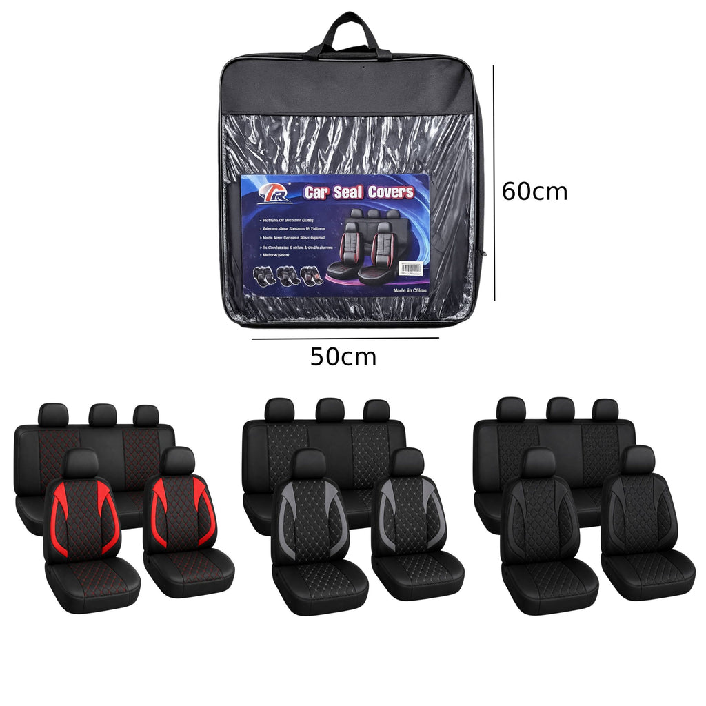 Καλύμματα Καθισμάτων Αυτοκινήτου Universal - Universal Car Seat Covers - Κόκκινο OEM
