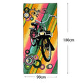 Πετσέτα θαλάσσης με ποδήλατο 180x90cm - Beach towel OEM
