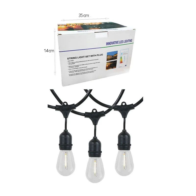 Εξωτερικά φώτα κρεμαστά γιρλάντα LED 10m 20L- Innovative LED lighting OEM