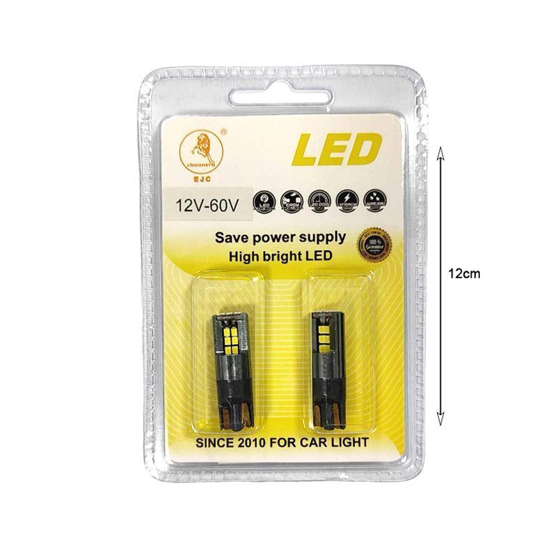 EJC Λάμπες Αυτοκινήτου 2016 T10 15SMD 12-60V 2τμχ – Car LED light EJC