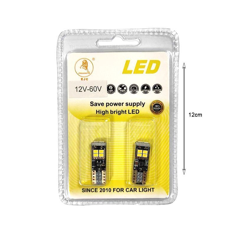 EJC Λάμπες Αυτοκινήτου 3020 T10 10SMD 12-60V 2τμχ – Car LED light EJC