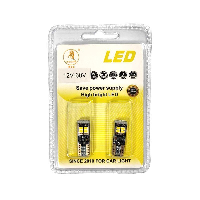 EJC Λάμπες Αυτοκινήτου 3020 T10 10SMD 12-60V 2τμχ – Car LED light EJC