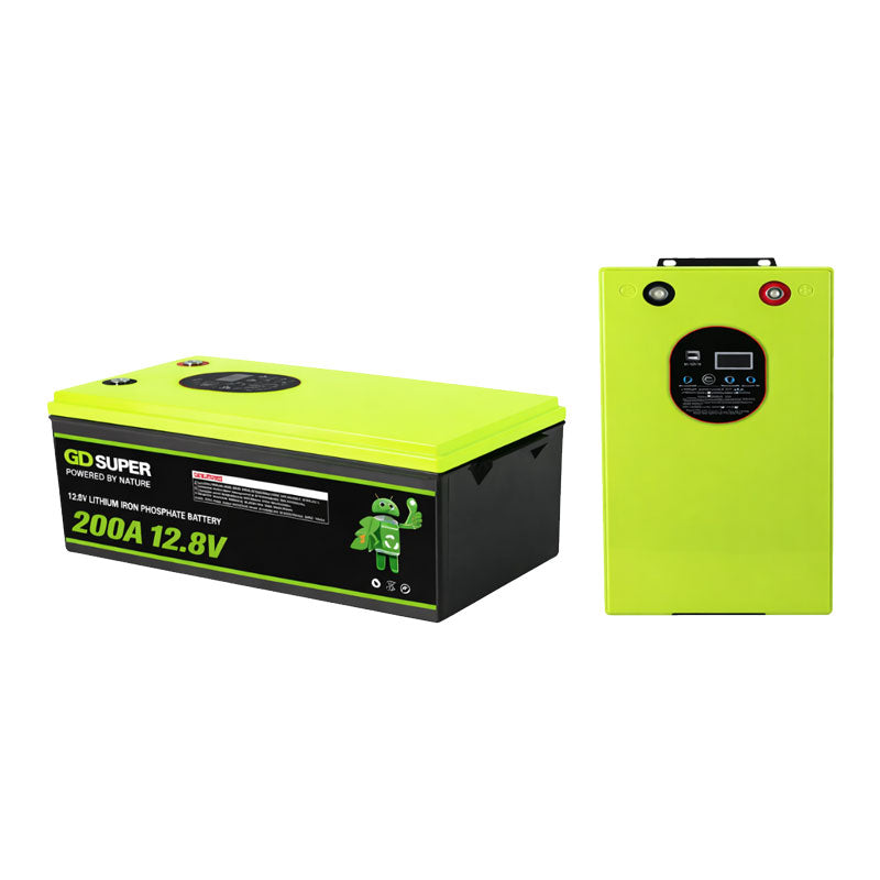 Μπαταρία Λιθίου 12.8V 200Ah LiFePO4 GD Super με BMS 100A και Υποστήριξη Σύνδεσης 48V - GD Super 12.8V 200Ah Lithium Battery with 100A BMS and 48V Series Support OEM