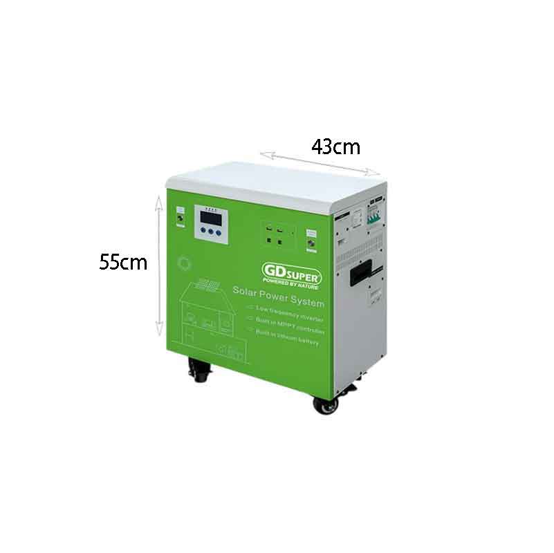 Ηλιακό Σύστημα Ενέργειας 1500W με Inverter Χαμηλής Συχνότητας & MPPT GD-79 - 1500W Solar Power System with Low Frequency Inverter & MPPT OEM