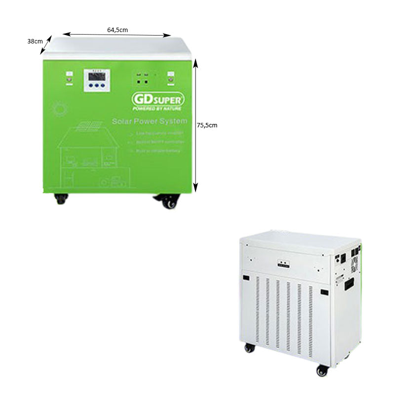 Ηλιακό Σύστημα Ενέργειας 6000W με MPPT 60A και Μπαταρία Λιθίου 51.2V 200Ah - 6000W Solar Power System with 60A MPPT and 51.2V 200Ah Lithium Battery OEM