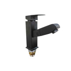 Sanitary Ware Μπαταρία Νιπτήρα Μαύρη με Μίκτη & Ανακλινόμενο Στόμιο - Black Bathroom Sink Faucet with Mixer Sanitary Ware