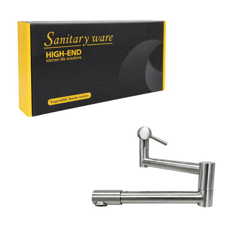 Sanitary Ware Αναδιπλούμενη Βρύση Τοίχου Κουζίνας Inox - Stainless Steel Wall Mounted Folding Kitchen Faucet Sanitary Ware OEM