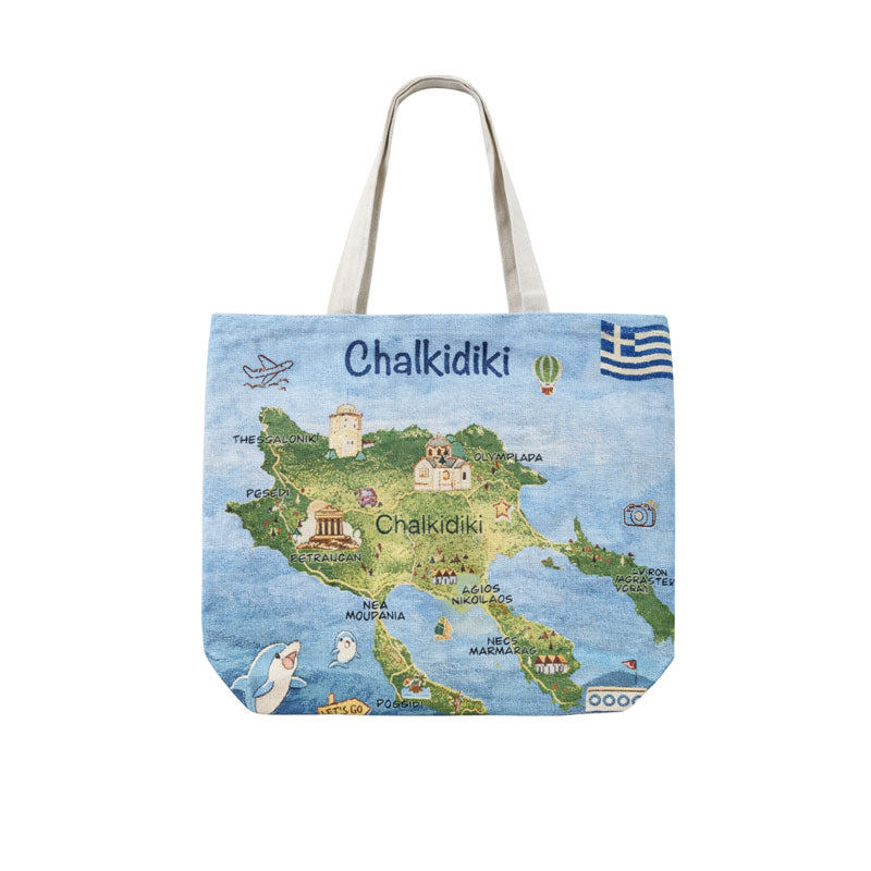 Τσάντα Θαλάσσης Chalkidiki - Beach Tote Bag OEM