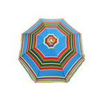 Ομπρέλα Θαλάσσης Στρόγγυλη Φ170cm - Umbrella - Γκρι/Πράσινο - Μαύρο/Πράσινο - Μπλε - Πορτοκαλί - Ροζ/Πράσινο OEM