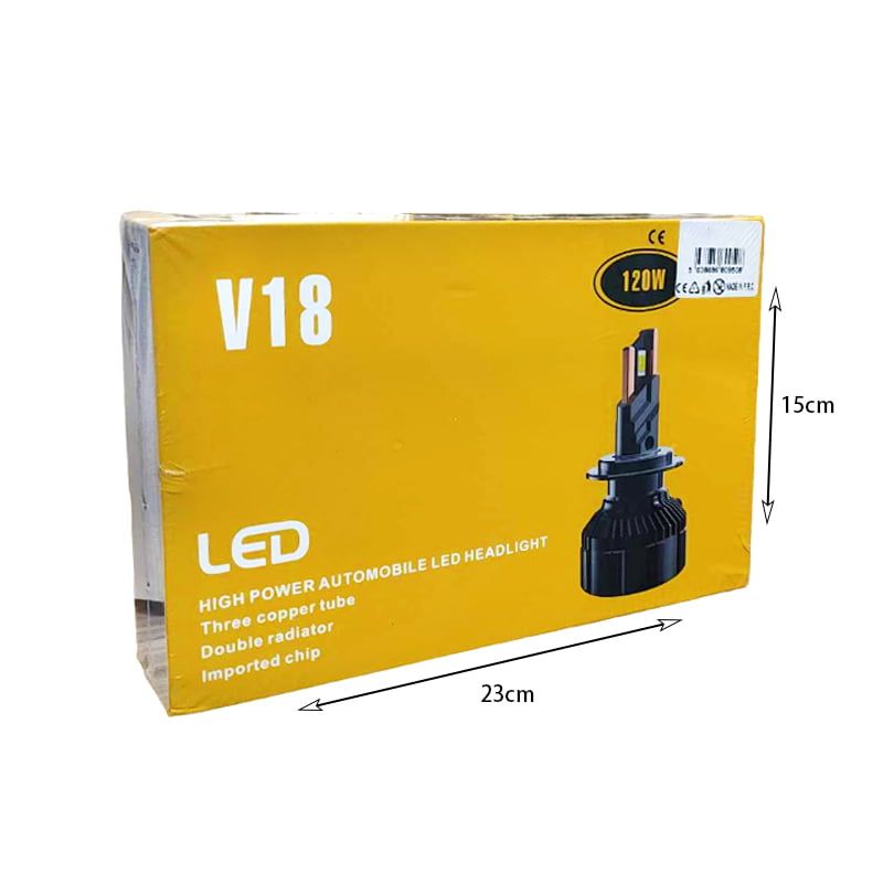 LED Λάμπα αυτοκινήτου H4 Hi/Low 120W V18 - LED headlight OEM