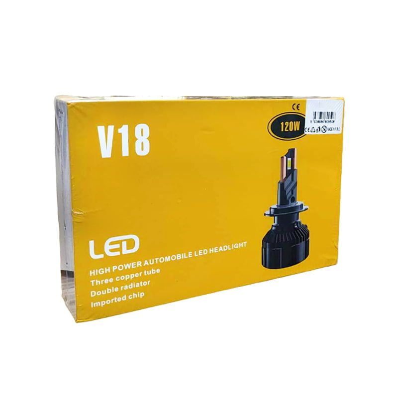 LED Λάμπα αυτοκινήτου H7 120W V18 - LED headlight OEM
