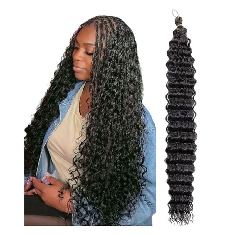 Μαλλιά για Ράστα Σγουρά 1B - Curl Βraids Extension Rasta Hair OEM