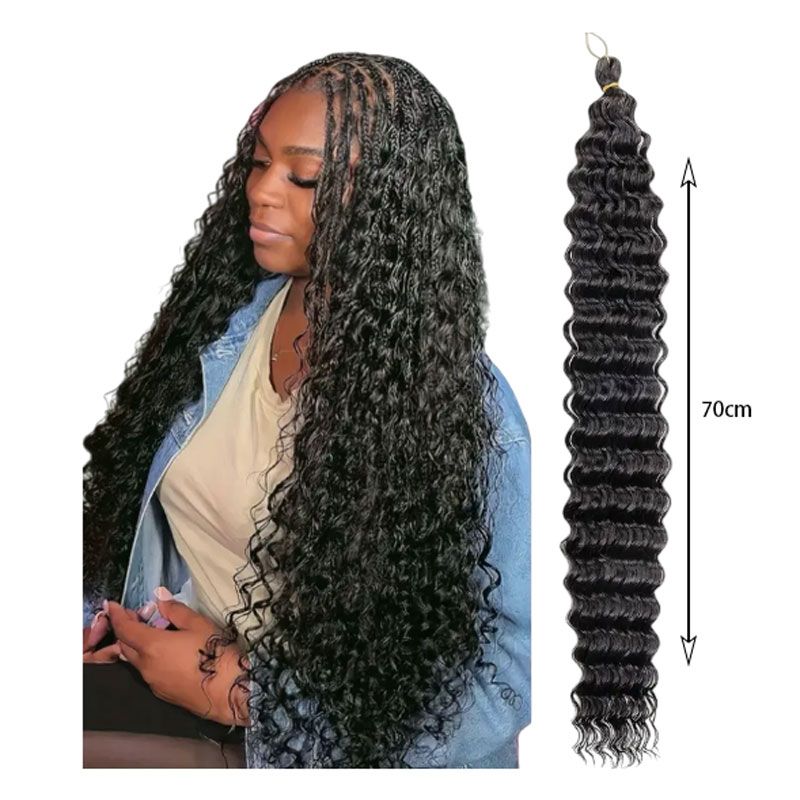 Μαλλιά για Ράστα Σγουρά 1B - Curl Βraids Extension Rasta Hair OEM