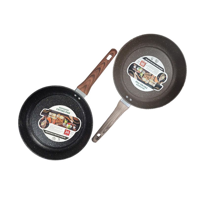 Maifanshi Τηγάνι 26cm - Fry Pan - Καφέ - Μαύρο