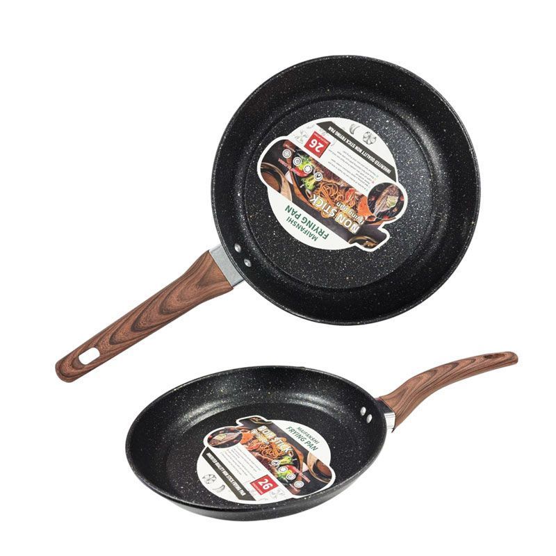 Maifanshi Τηγάνι 26cm - Fry Pan - Καφέ - Μαύρο