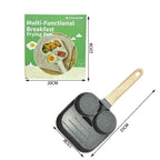 Synamore Τηγάνι Με 3 Θέσεις 17x17cm - Multi-Functional Breakfast Frying Pan OEM