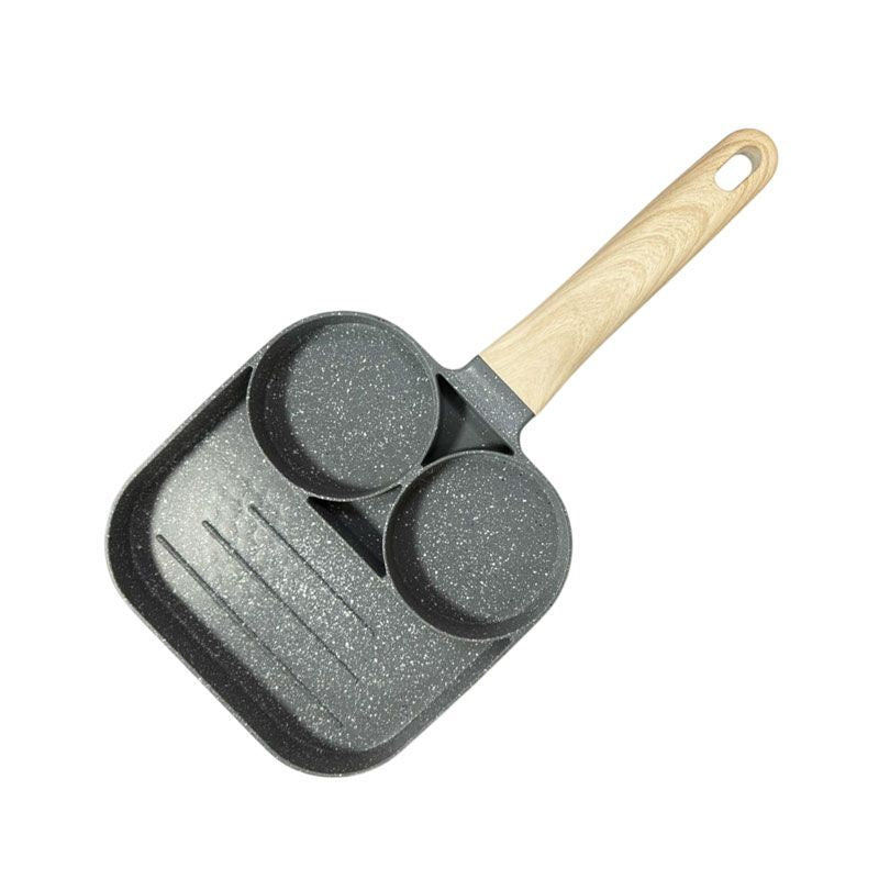 Synamore Τηγάνι Με 3 Θέσεις 17x17cm - Multi-Functional Breakfast Frying Pan OEM