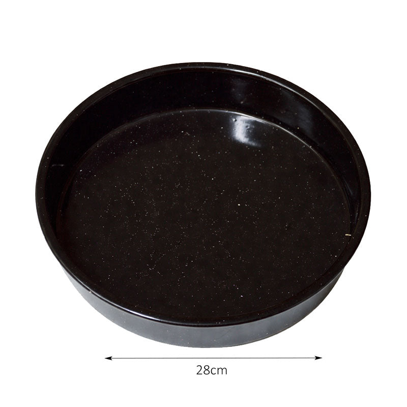 Στρογγυλό Ταψί Εμαγιέ Μαύρο 28cm - Round Black Enamel Baking Pan 28cm OEM