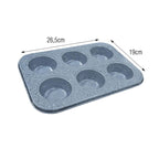 Φόρμα Αντικολλητική για 6 Muffins/Cupcakes - Non-Stick 6-Cup Muffin/Cupcake Pan OEM
